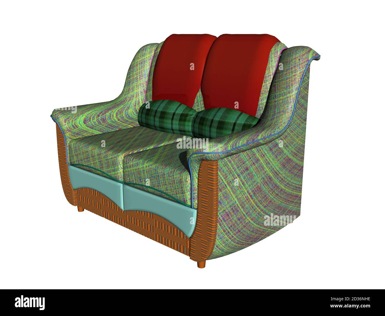 old fashioned upholstered sofa in the living room Stock Photo Alamy