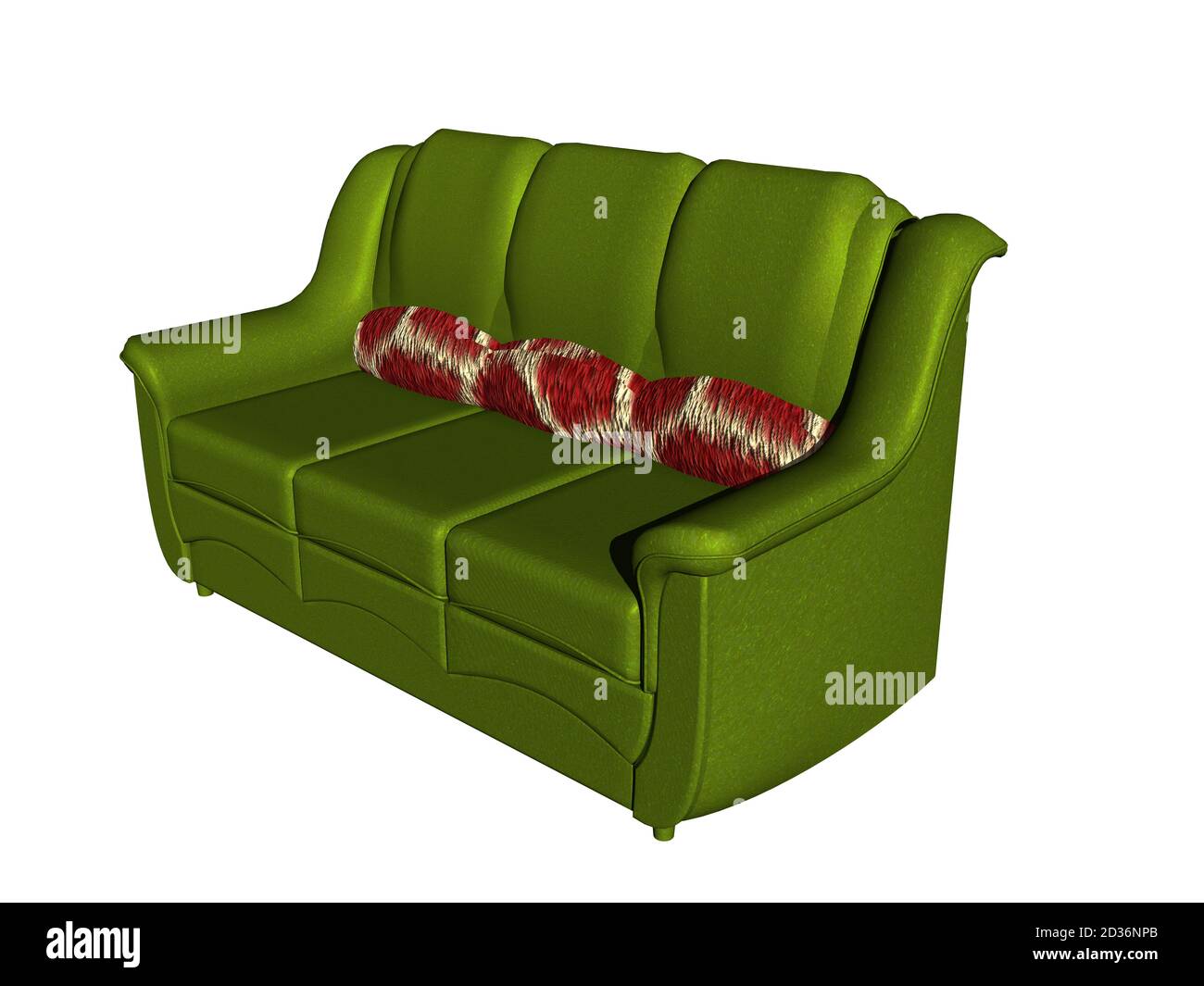 old fashioned upholstered sofa in the living room Stock Photo Alamy