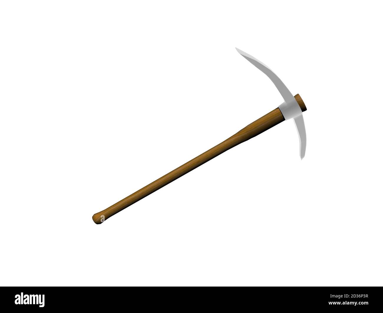 mining pickaxe with wooden handle Stock Photo - Alamy