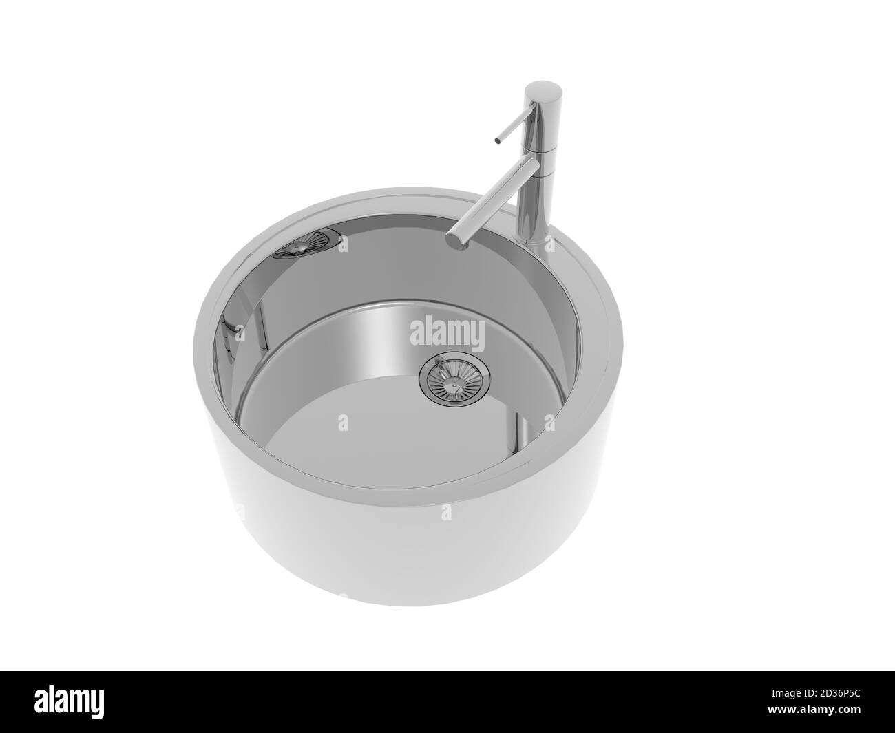 Sink with sink and stainless steel fittings Stock Photo Alamy