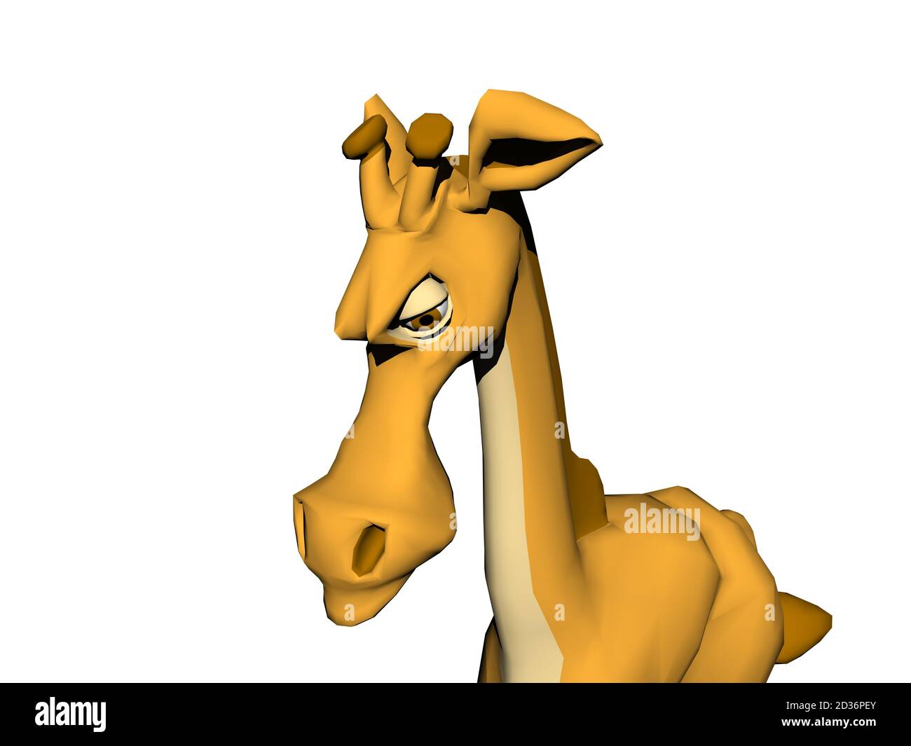 yellow funny cartoon horse Stock Photo - Alamy