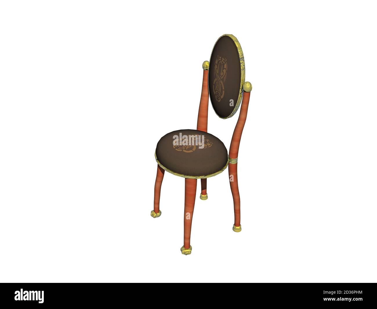 antique upholstered chairs in the dining room Stock Photo Alamy