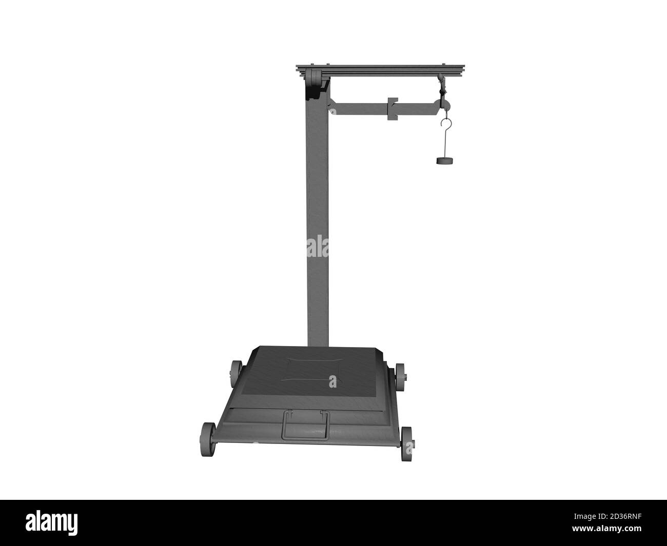 large, heavy bathroom scales with balance beams Stock Photo Alamy