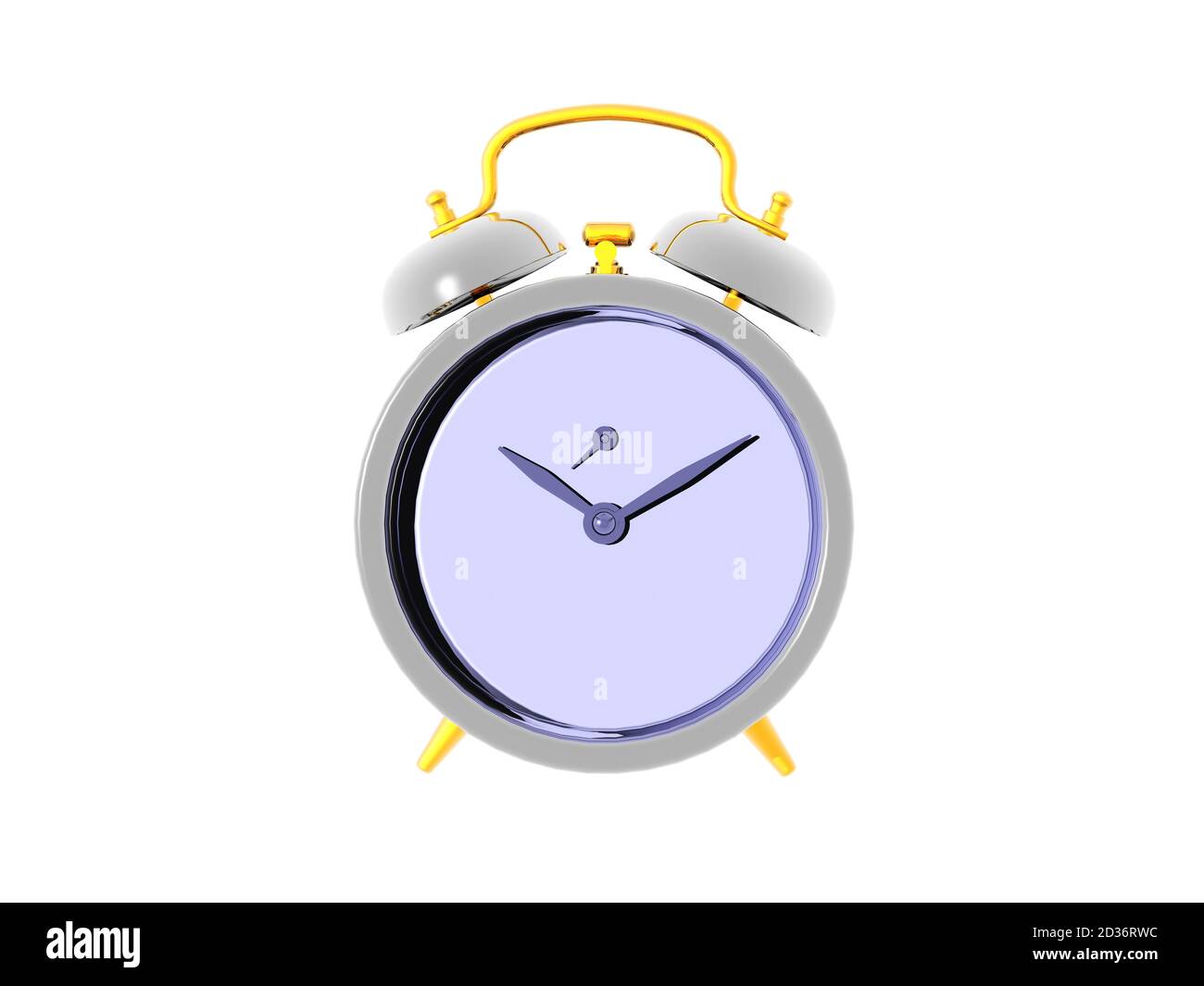 old fashioned alarm clock with bells Stock Photo Alamy