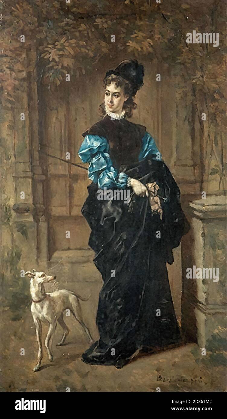 Lady with a dog hi-res stock photography and images - Alamy