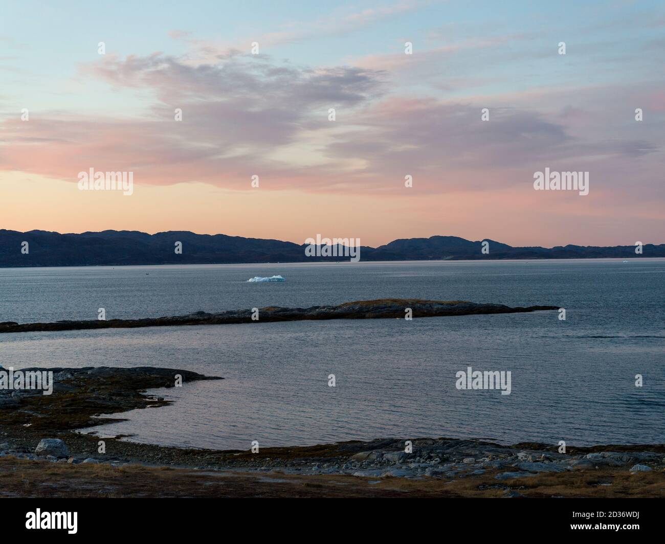 Greenland Coastal Rocks Rock formations on the coast, Nuuk, Sermersooq, Greenland Stock Photo ...