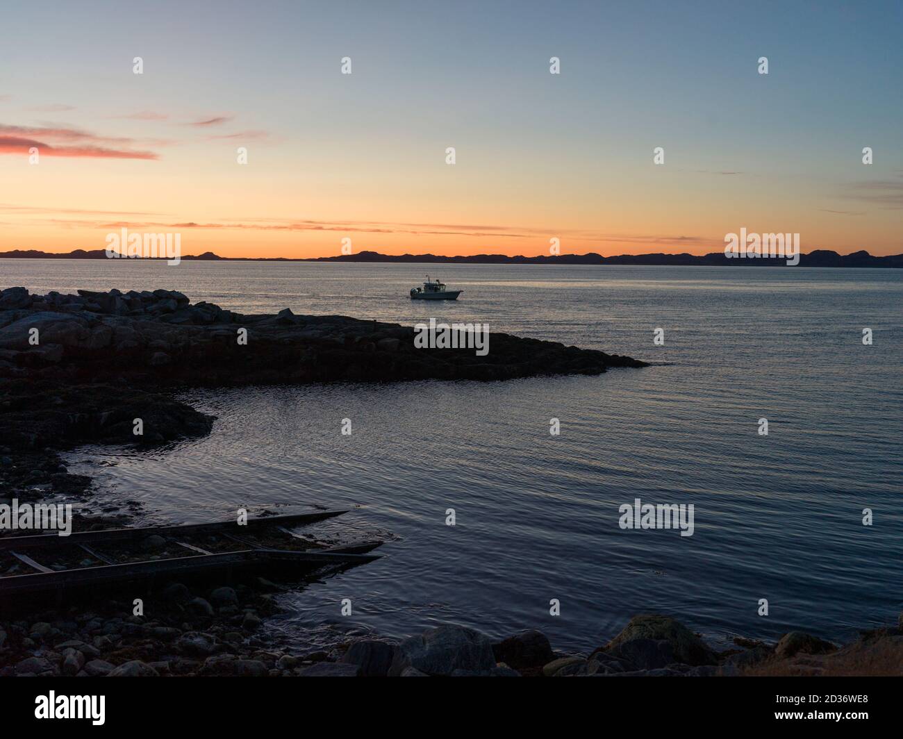 Greenland Coastal Rocks Rock formations on the coast, Nuuk, Sermersooq, Greenland Stock Photo ...