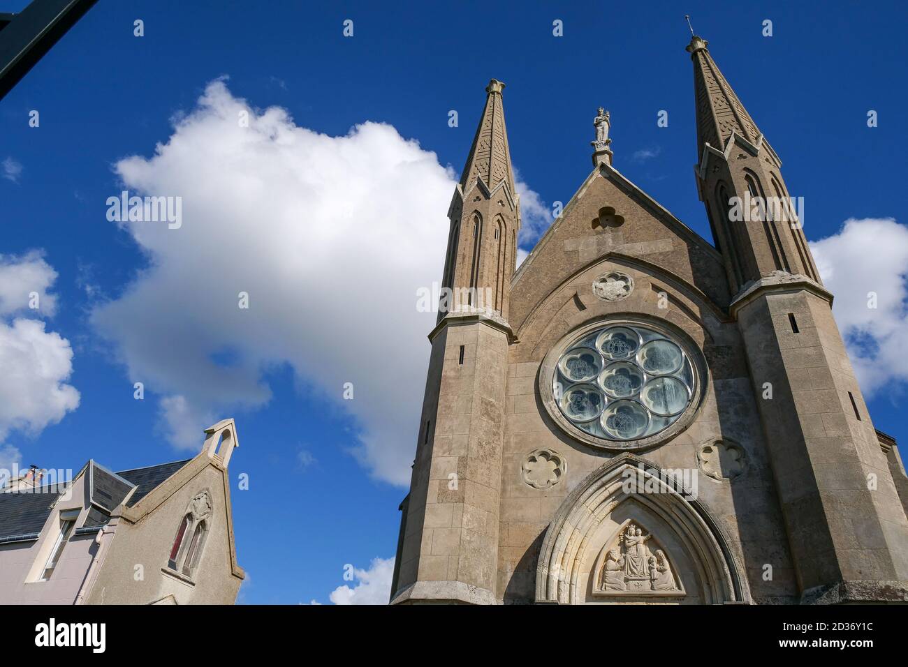 Chapelle Notre-Dame des Flots, Chapel of our Lady of the Flows, SAinte-Adresse, Seine-Maritime, Normandy region, France Stock Photo