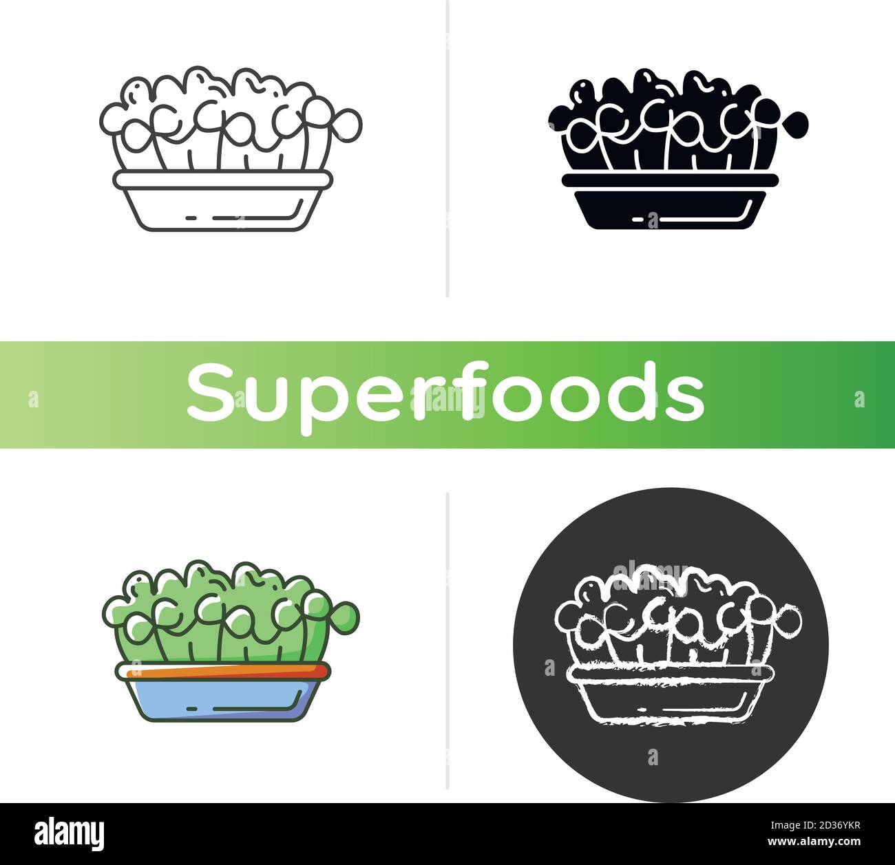 Microgreens icon Stock Vector