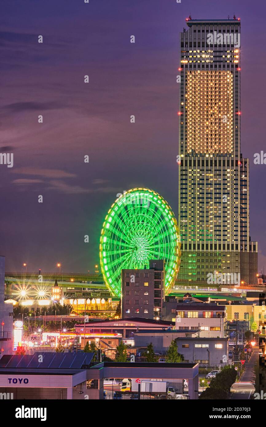 Osaka / Japan - September 27, 2017: Rinku Gate Tower Building skyscraper, the third tallest building in Japan, located in Rinku Town, Izumisano, Osaka Stock Photo