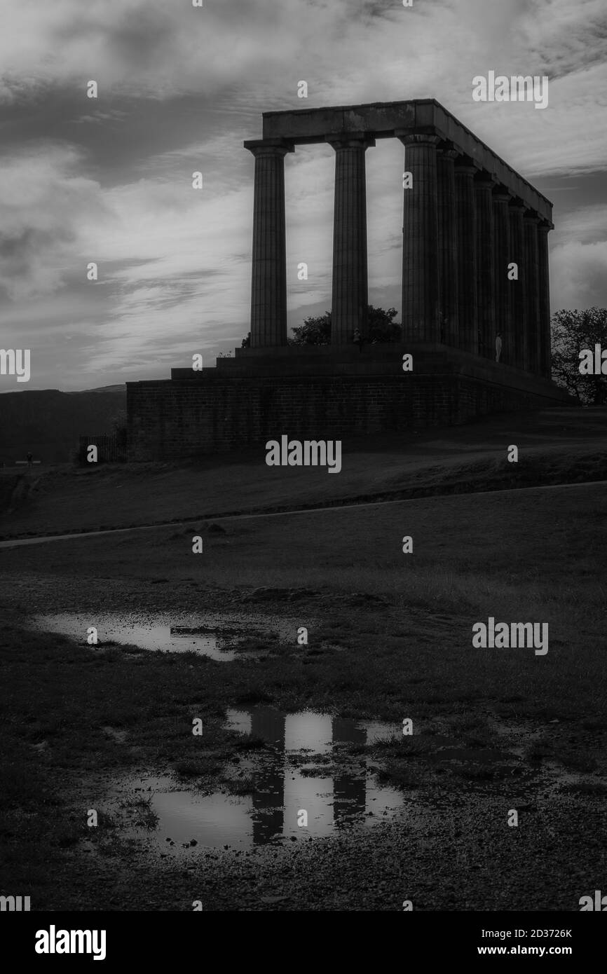 National Monument, Calton Hill. Edinburgh, Scotland Stock Photo