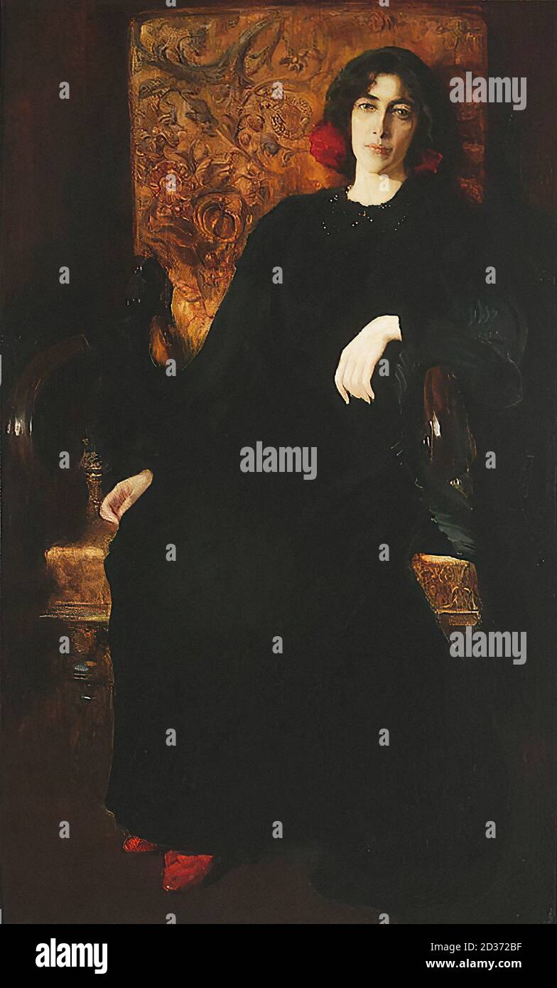 Stabrowski Kazimierz - Portrait of the Artist's Wife Julia 1 - Polish ...