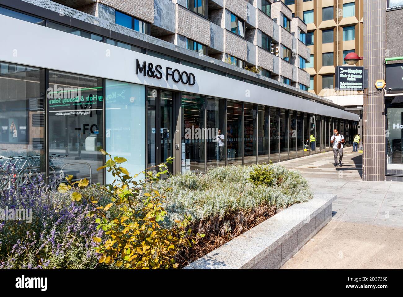 Marks & Spencer food hall in Archway Mall, Islington, London, UK Stock Photo