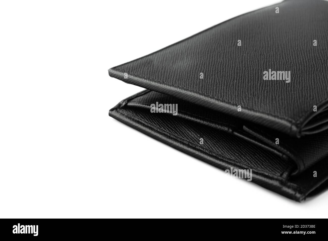 Black leather men purse isolated on a white background Stock Photo - Alamy