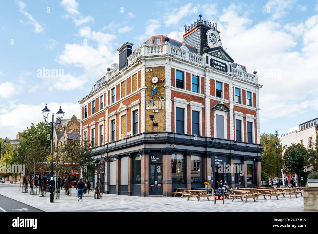 The Archway Tavern, a landmark pub in Islington, reopened after a long period of closure, London, UK Stock Photo
