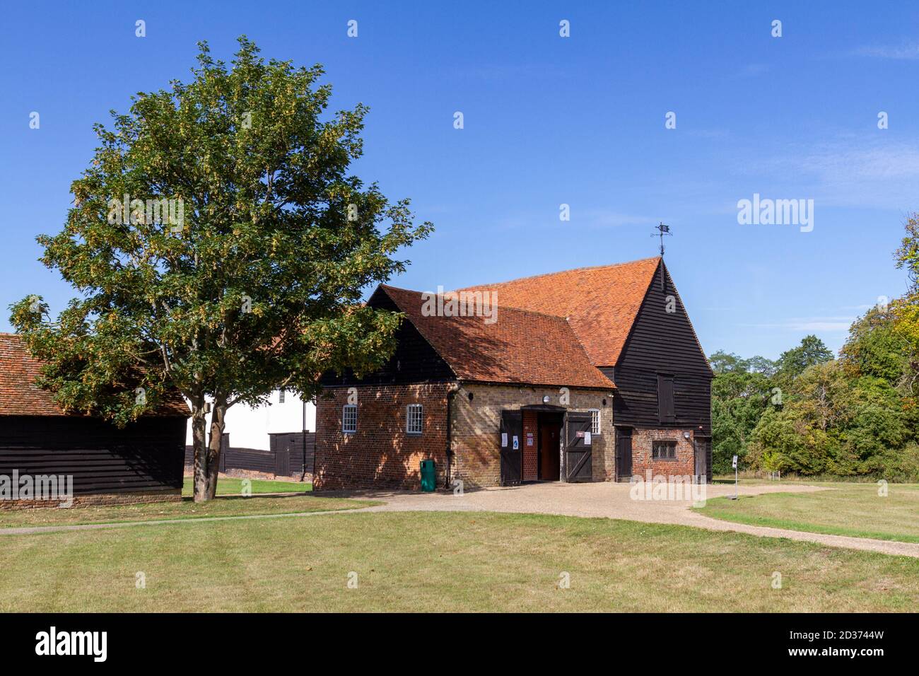 Part of the famrs buildings at Cressing Temple Barns, an ancient