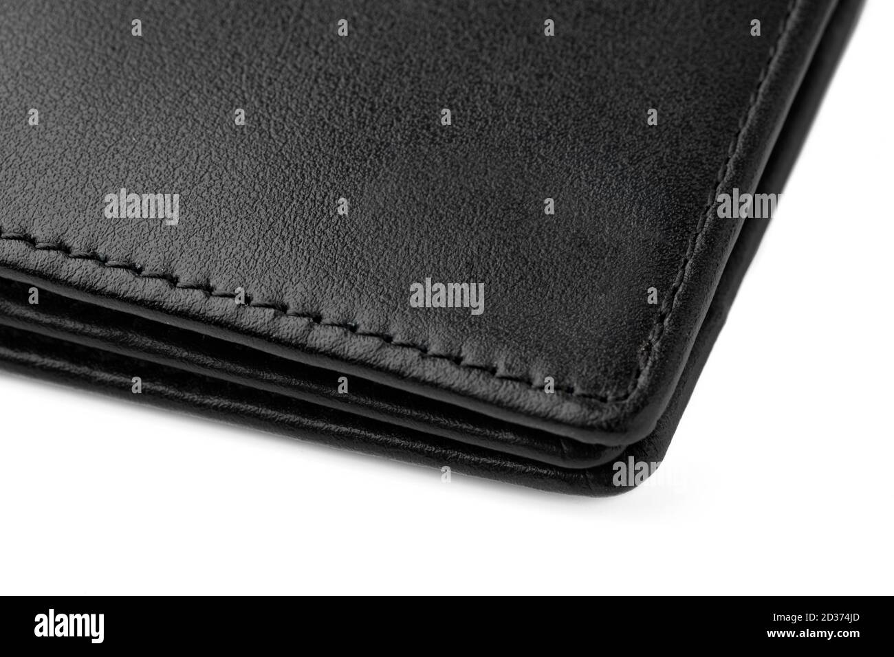 Black leather men purse isolated on a white background Stock Photo - Alamy