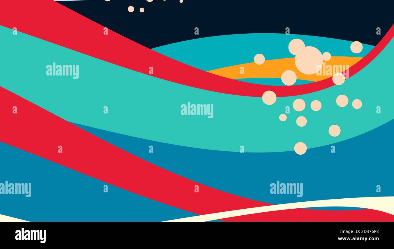 vector illustration of an abstract colorful background with lines Stock ...