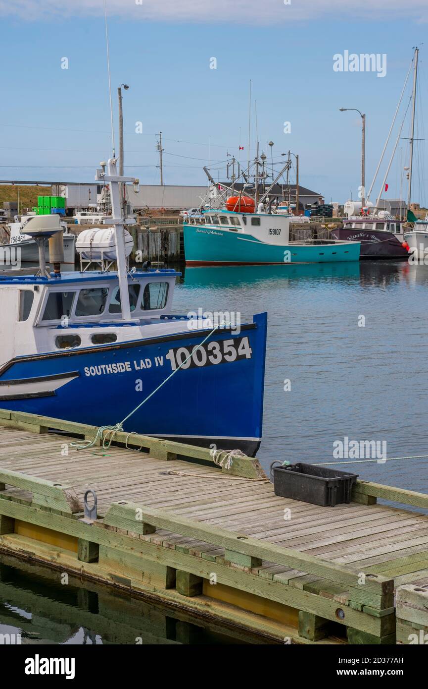 Fishing port of Pleasant Bay along the west coast of Cape Breton Island