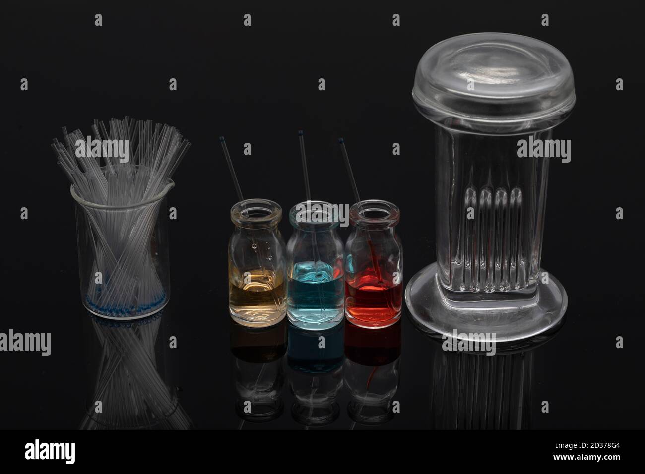 Thin layer chromatography equipments include jar, silica gel, capillary