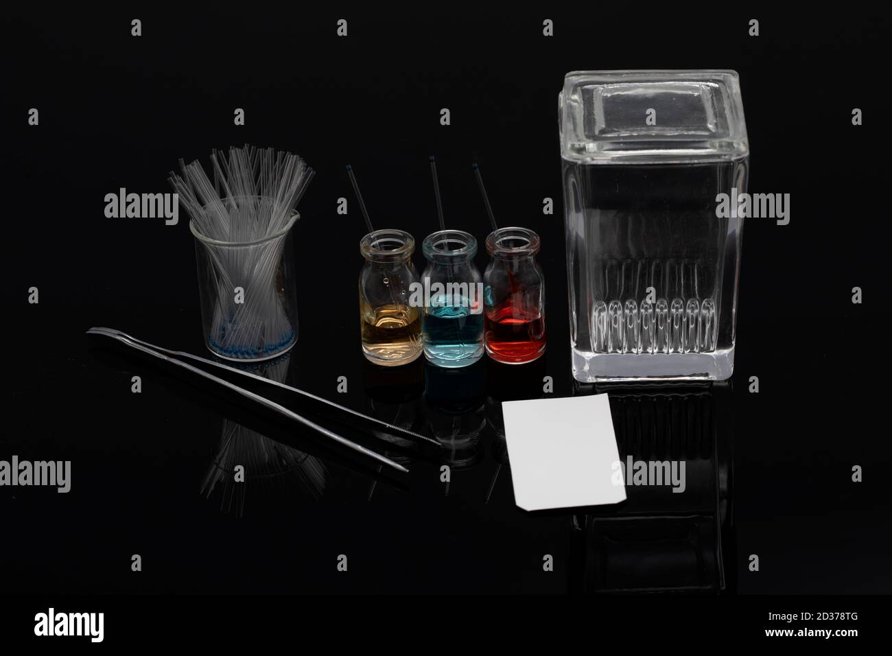Thin layer chromatography equipments include jar, silica gel, capillary and compounds. TLC