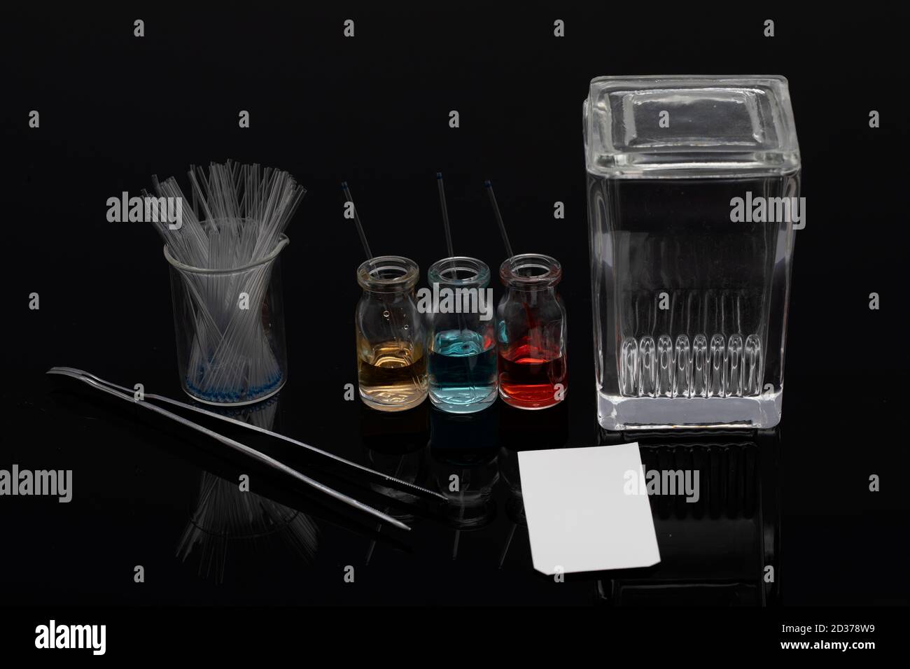 Thin layer chromatography equipments include jar, silica gel, capillary