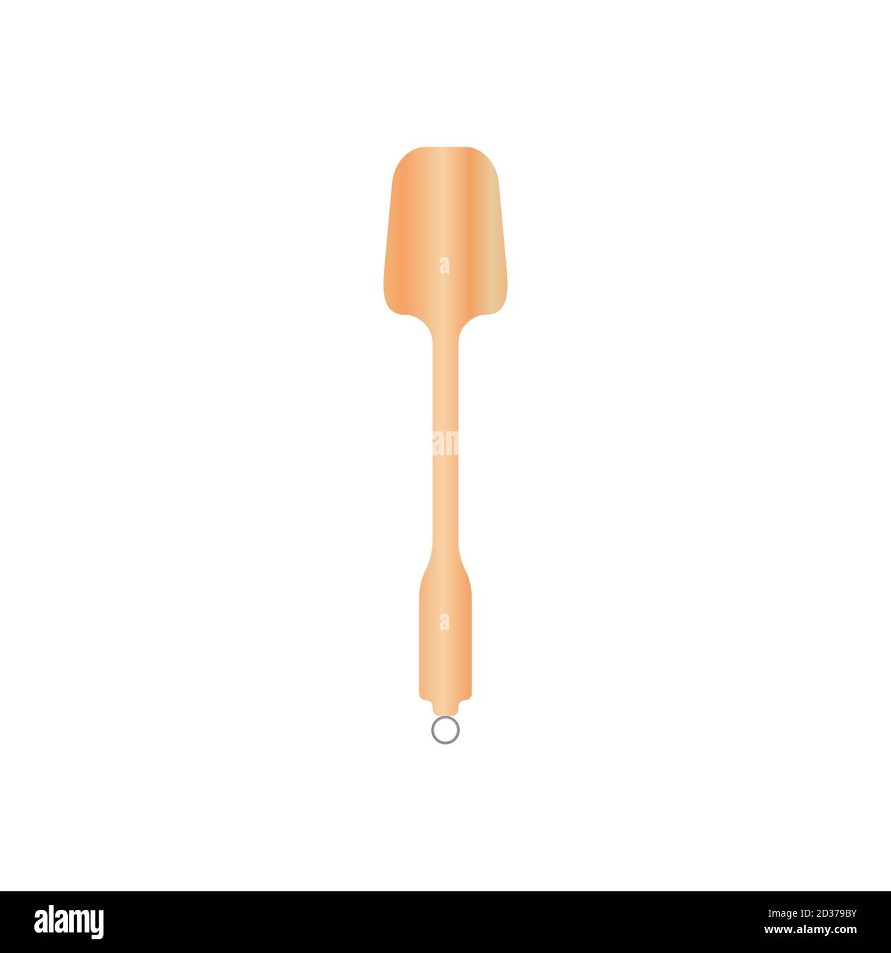 Wooden spoon vector illustration isoalted on white background. Natural ...