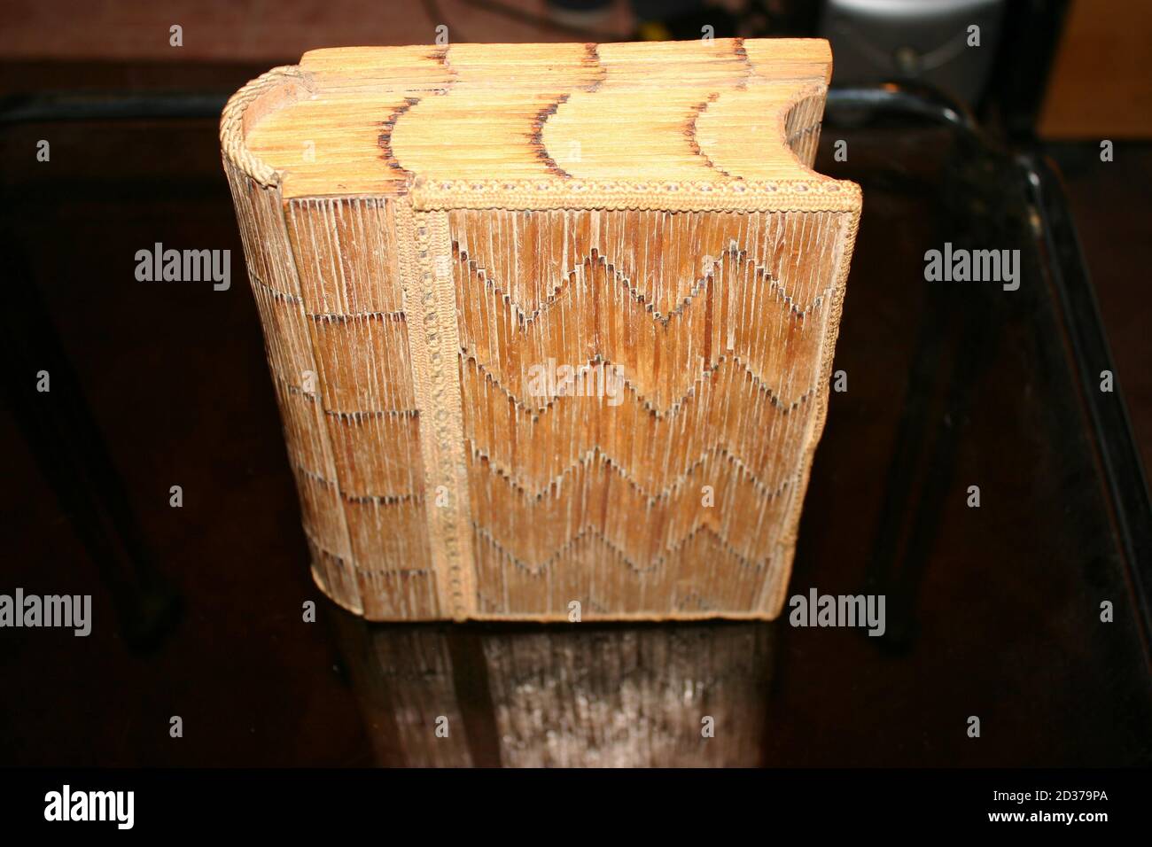 Antique wooden clock box! Stock Photo - Alamy