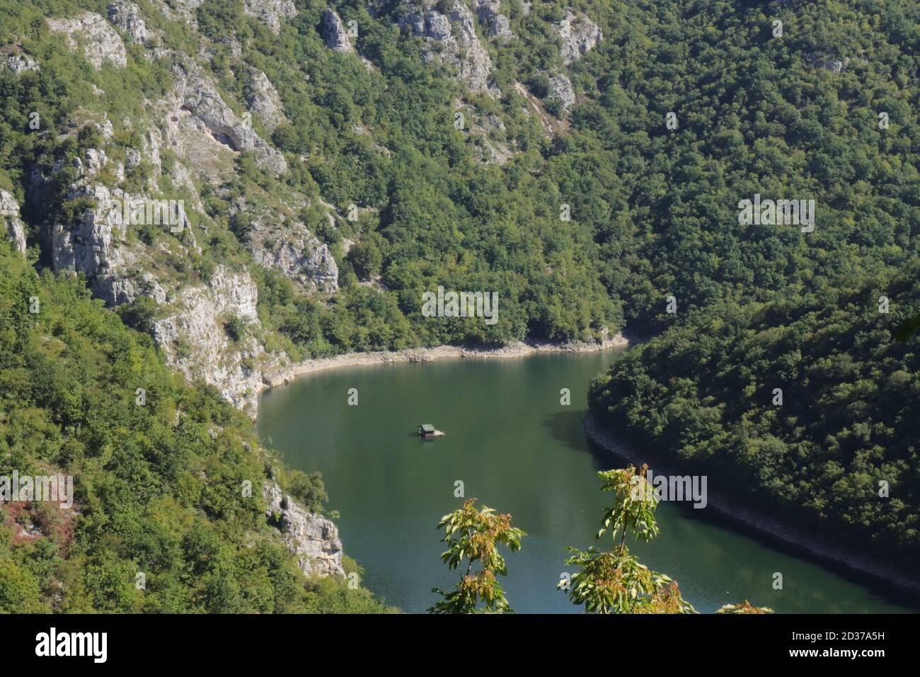 Vrbas Reka Meander of river Vrbas in Bosnia and Herzegovina, view from the hill ...