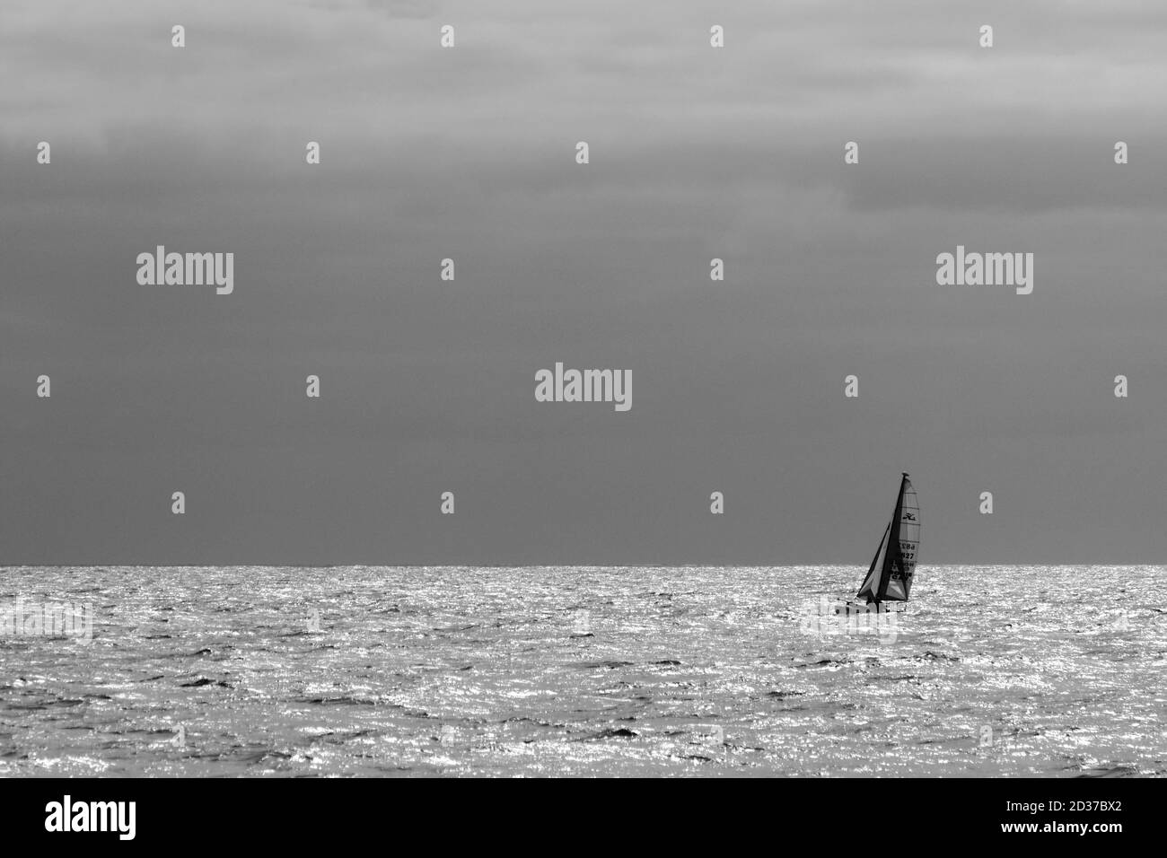 Sailing boat Black and White Stock Photos & Images - Alamy