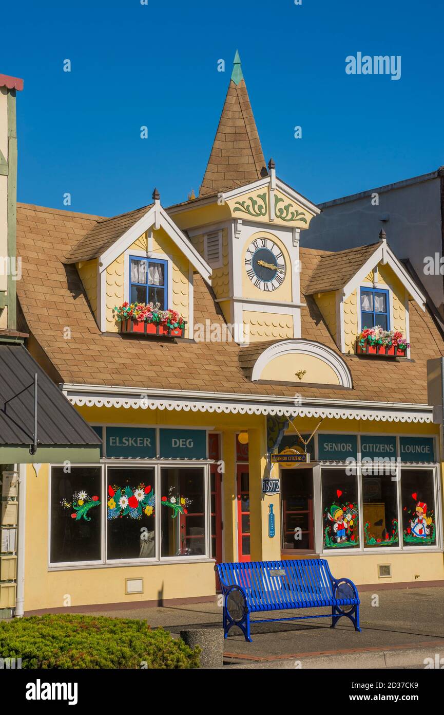 Senior citizen center in historic Poulsbo in Washington State, USA