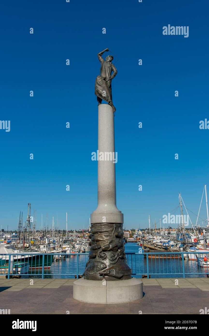 Fisherman s Memorial at Seattle s Fishermen s Terminal, Washington