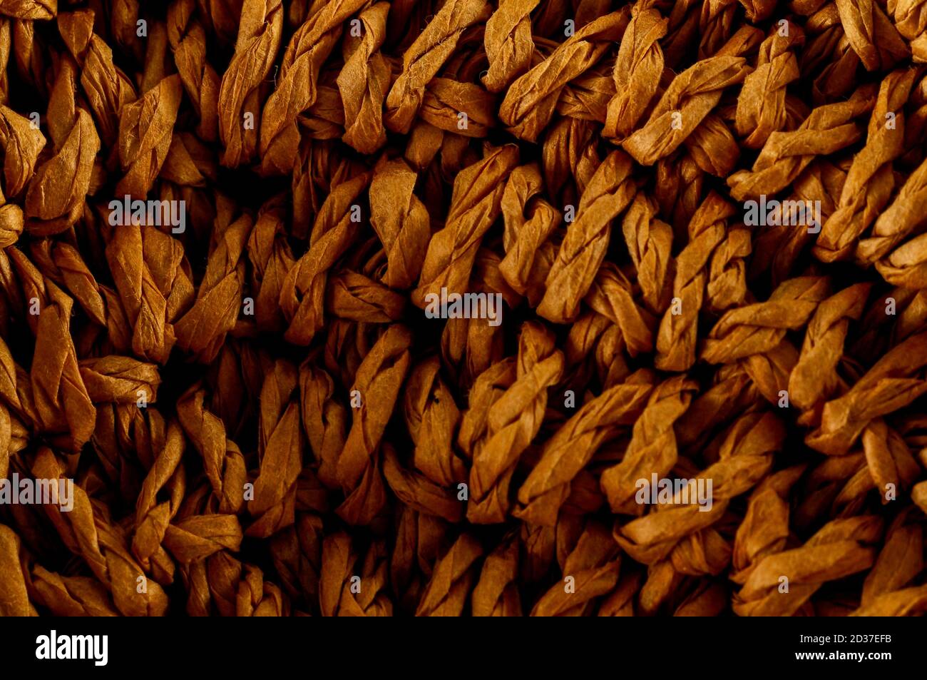 Brown Textured Braided Vimini Background Stock Photo