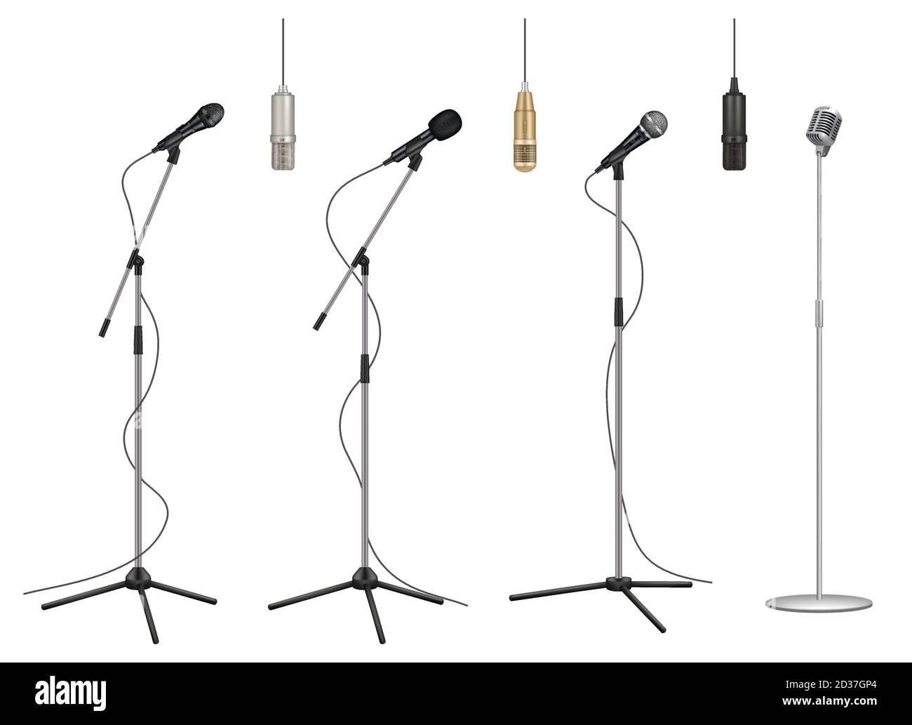 Mic stand Stock Vector Images Alamy