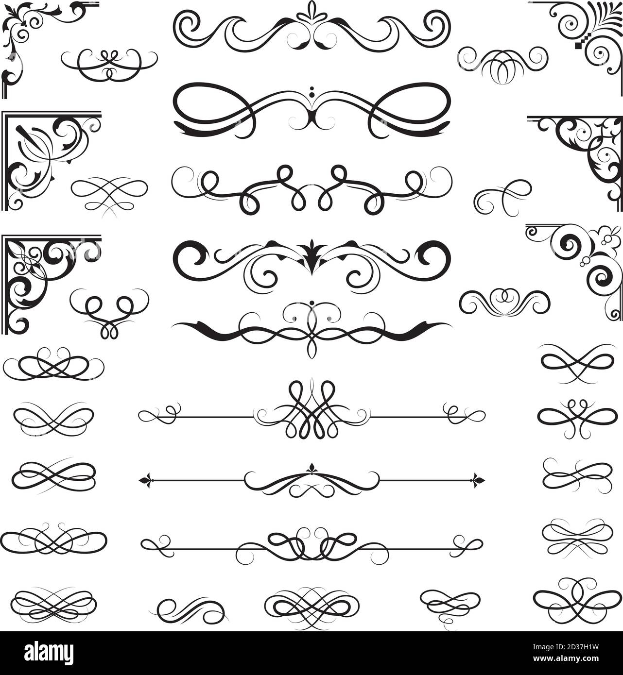 Floral Border Corners High Resolution Stock Photography And Images Alamy