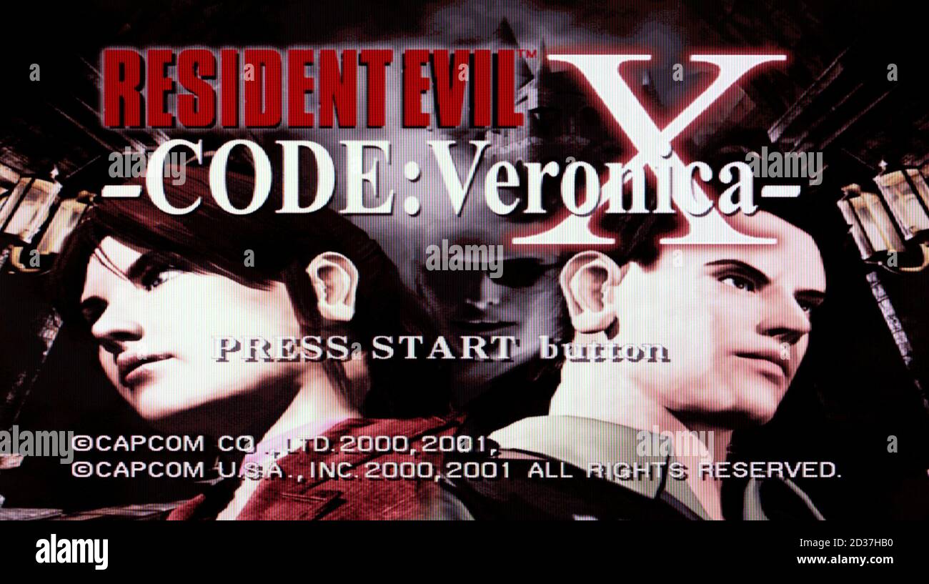 Resident Evil X Code Veronica - Sony Playstation 2 PS2 - Editorial use only  Stock Photo - Alamy