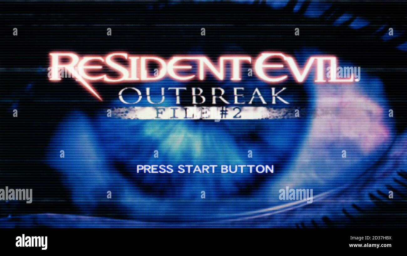 Resident Evil Outbreak File 2 - Sony Playstation 2 PS2 - Editorial use only Stock Photo