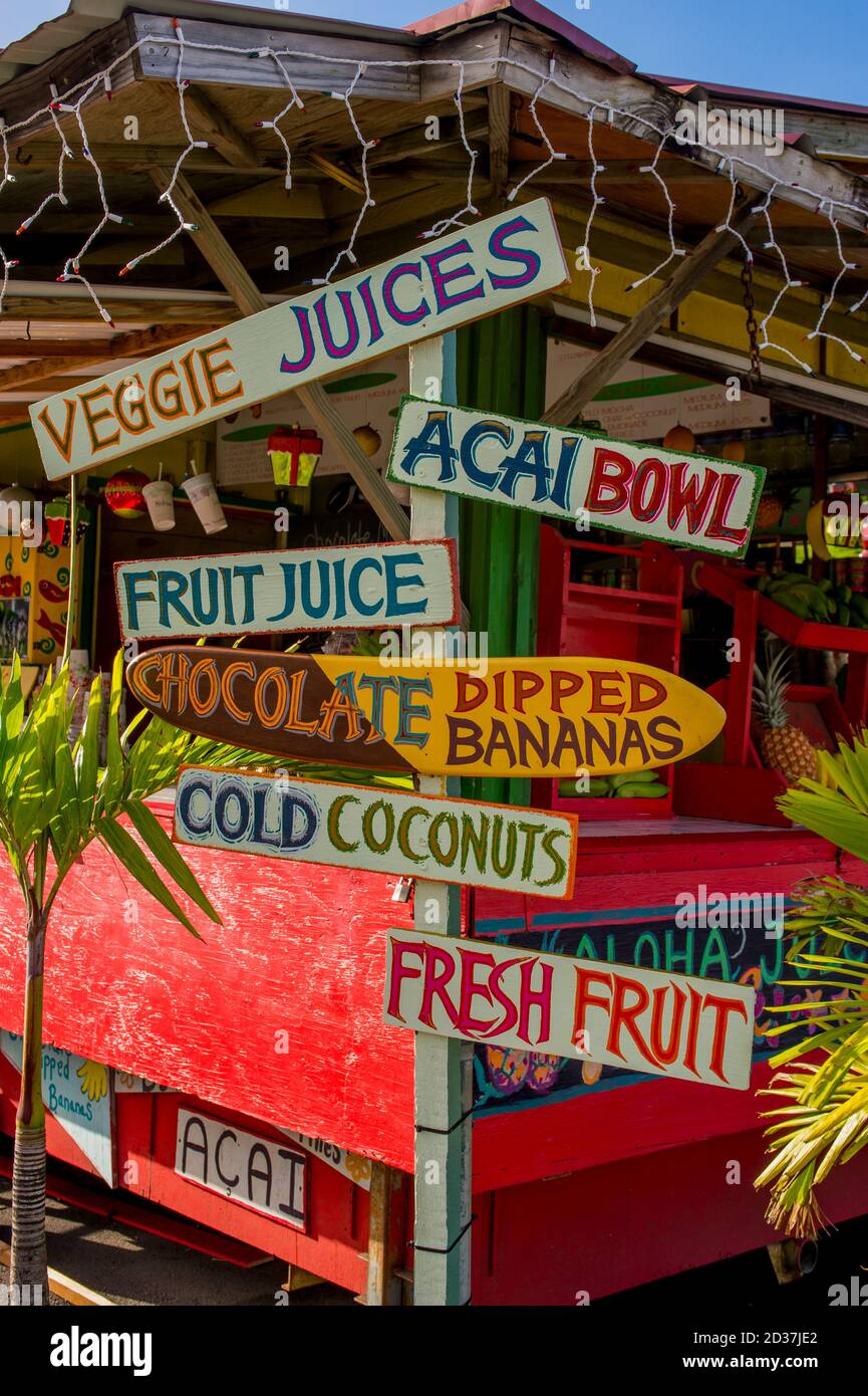 Fruit stand hanalei kauai hawaii hires stock photography and images