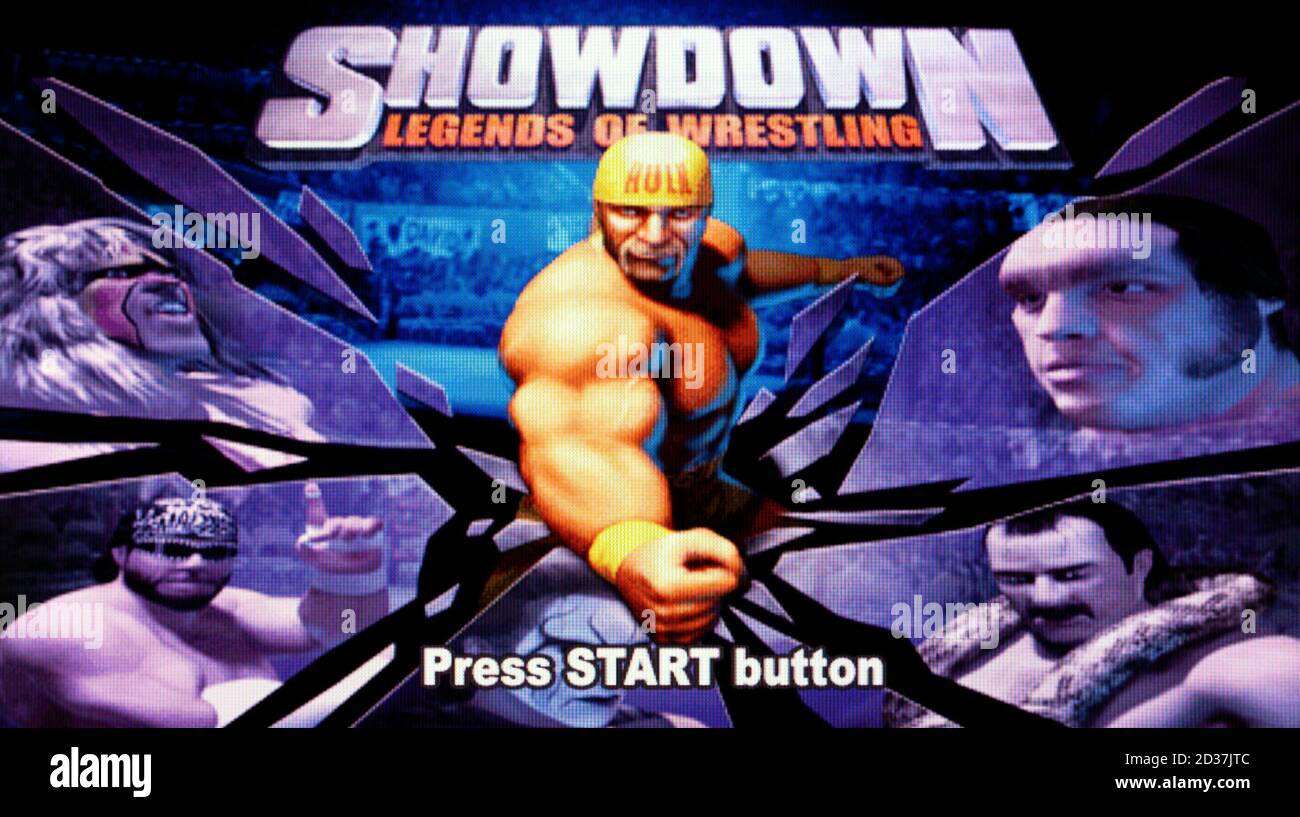 Showdown - Legends of Wrestling - Sony Playstation 2 PS2 - Editorial use only Stock Photo