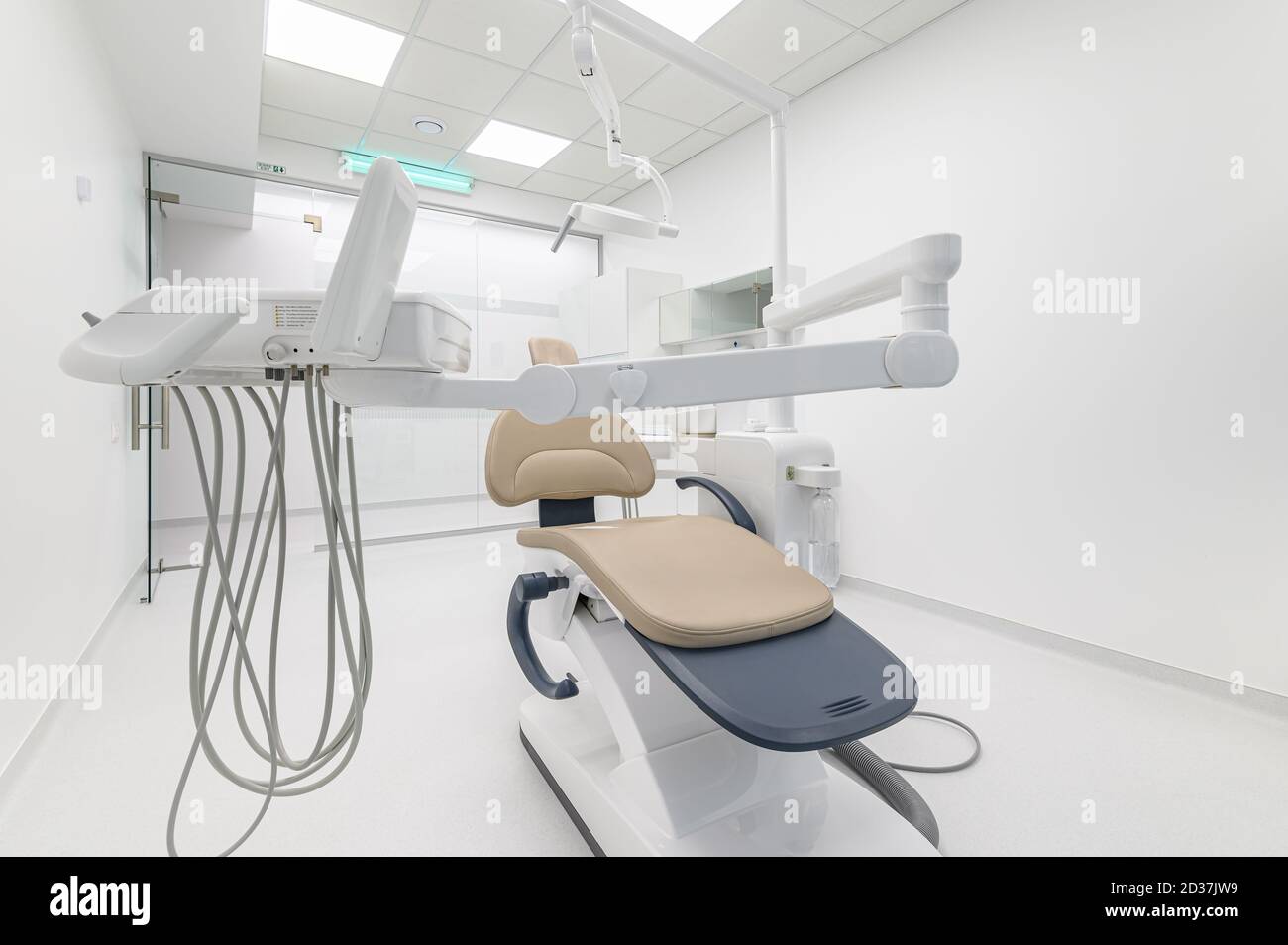 Interior of dental surgery room with special equipment Stock Photo