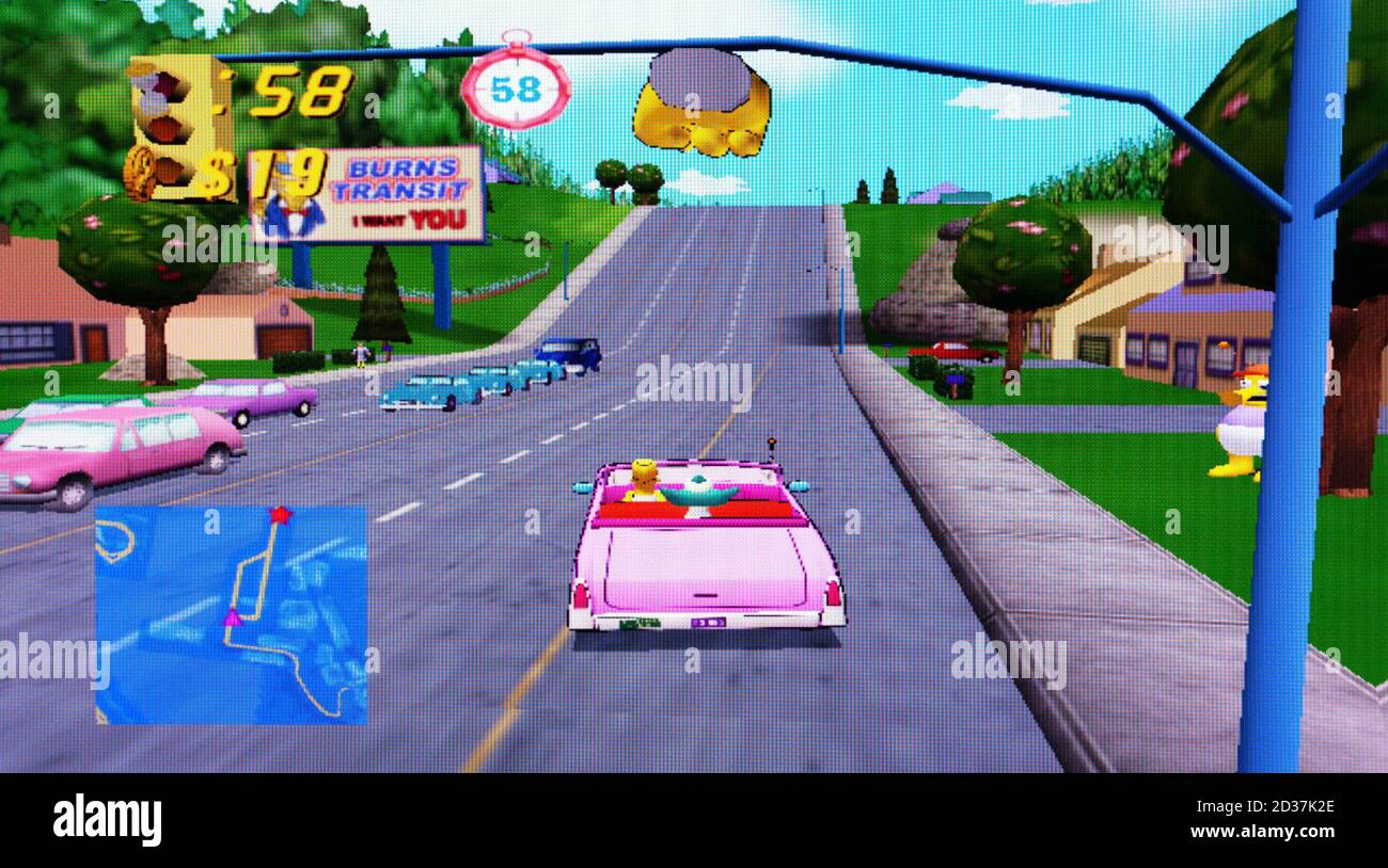 The Simpsons Road Rage - Sony Playstation 2 PS2 - Editorial use only Stock  Photo - Alamy