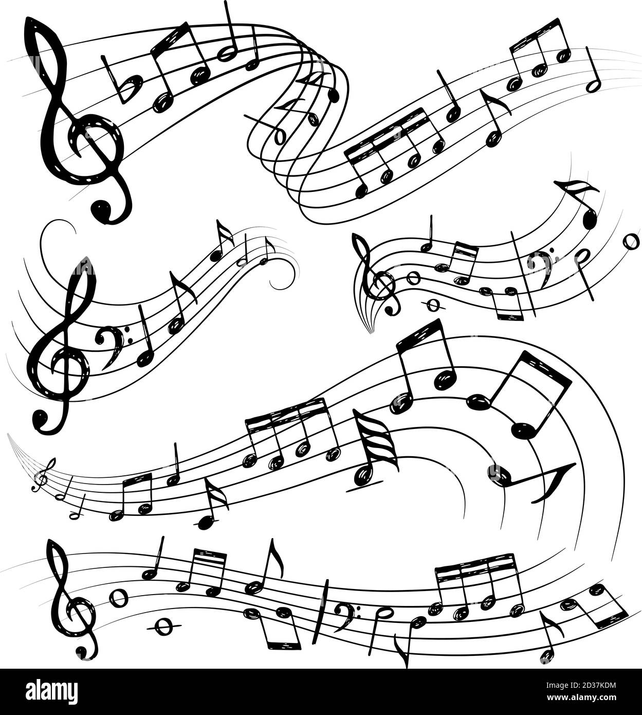 Orchestra notes. Sign or sound symbols musician guitar conservatory