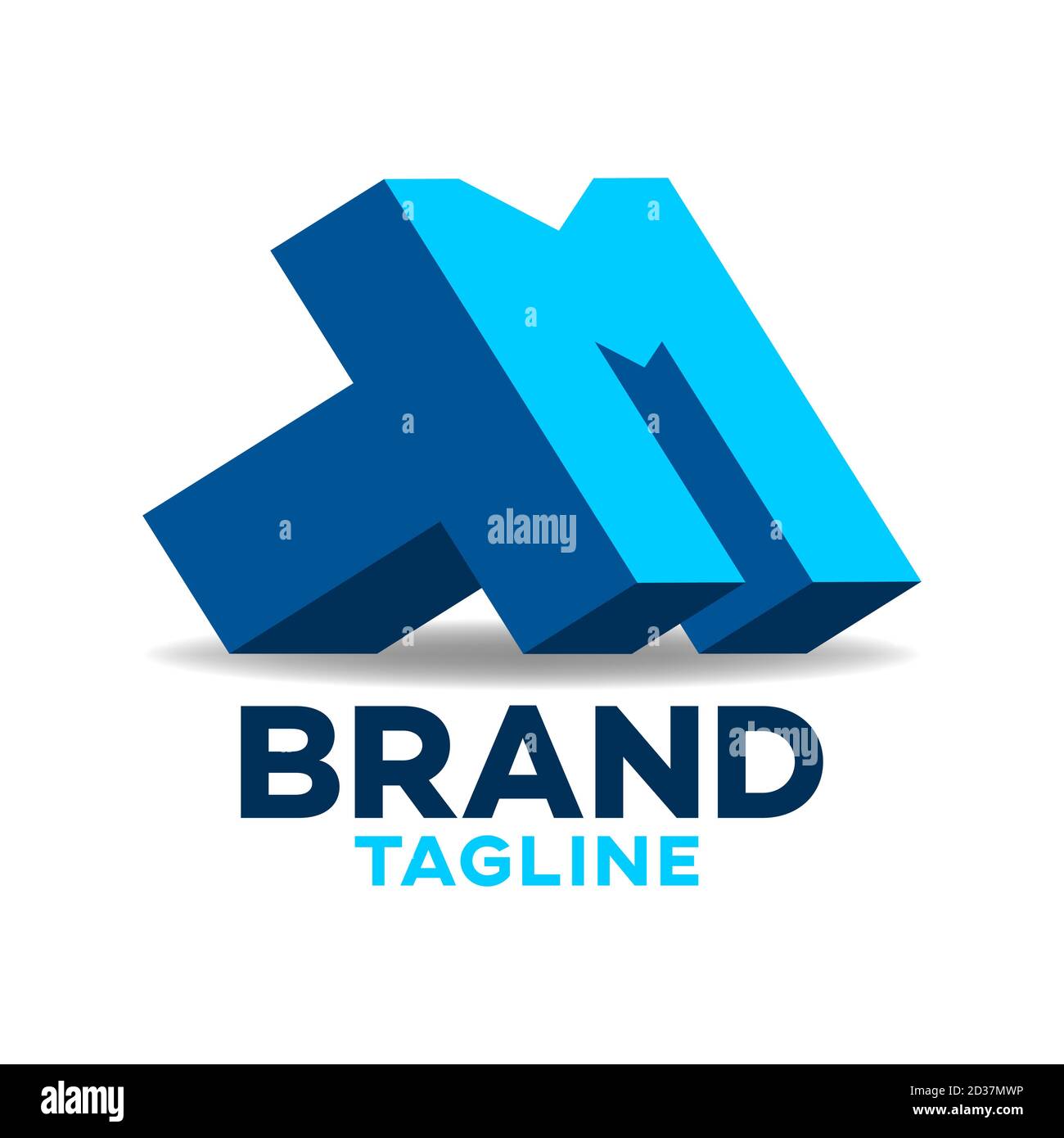Modern letters TM or MT logo.Vector illustration Stock Vector Image ...
