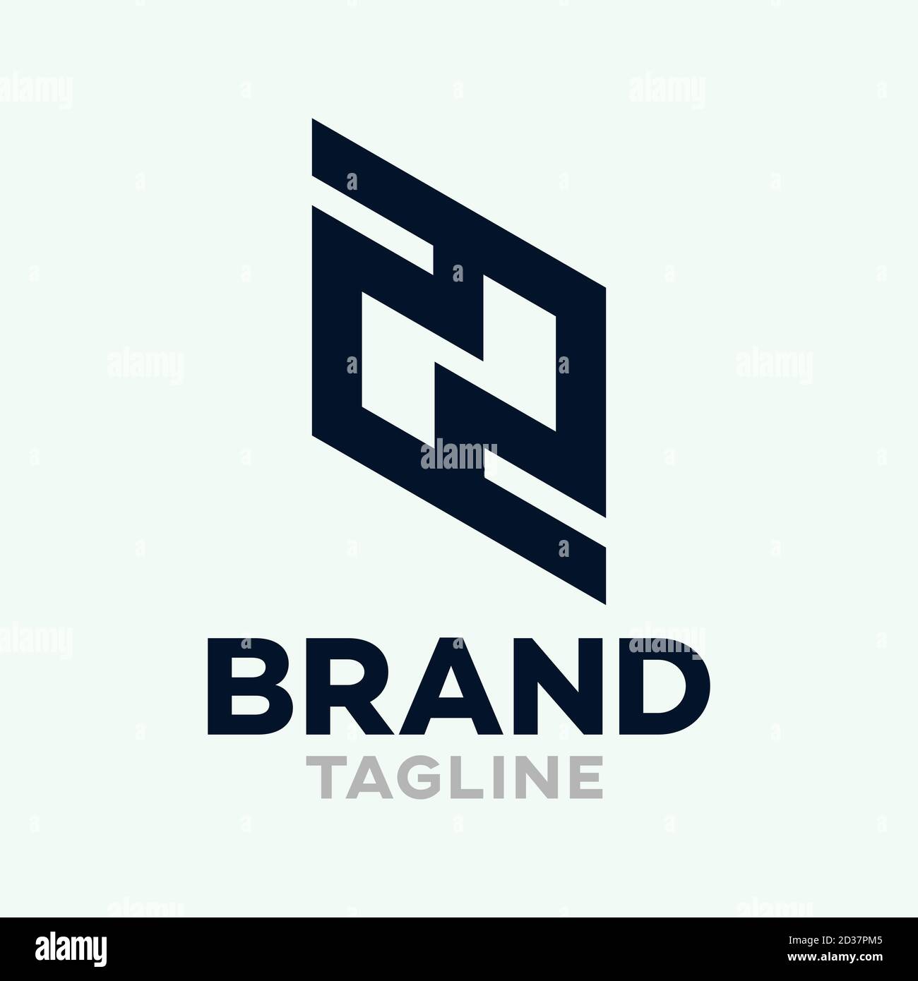 Modern letters ZN or NZ logo.Vector illustration Stock Vector Image ...