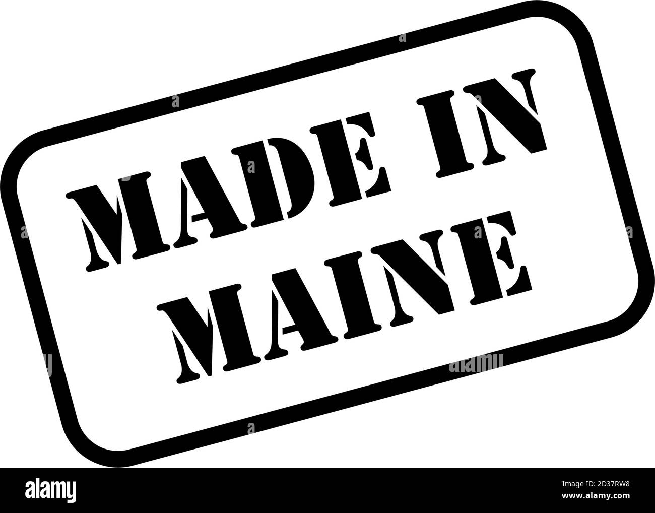 Made in Maine state sign in rubber stamp style vector Stock Vector
