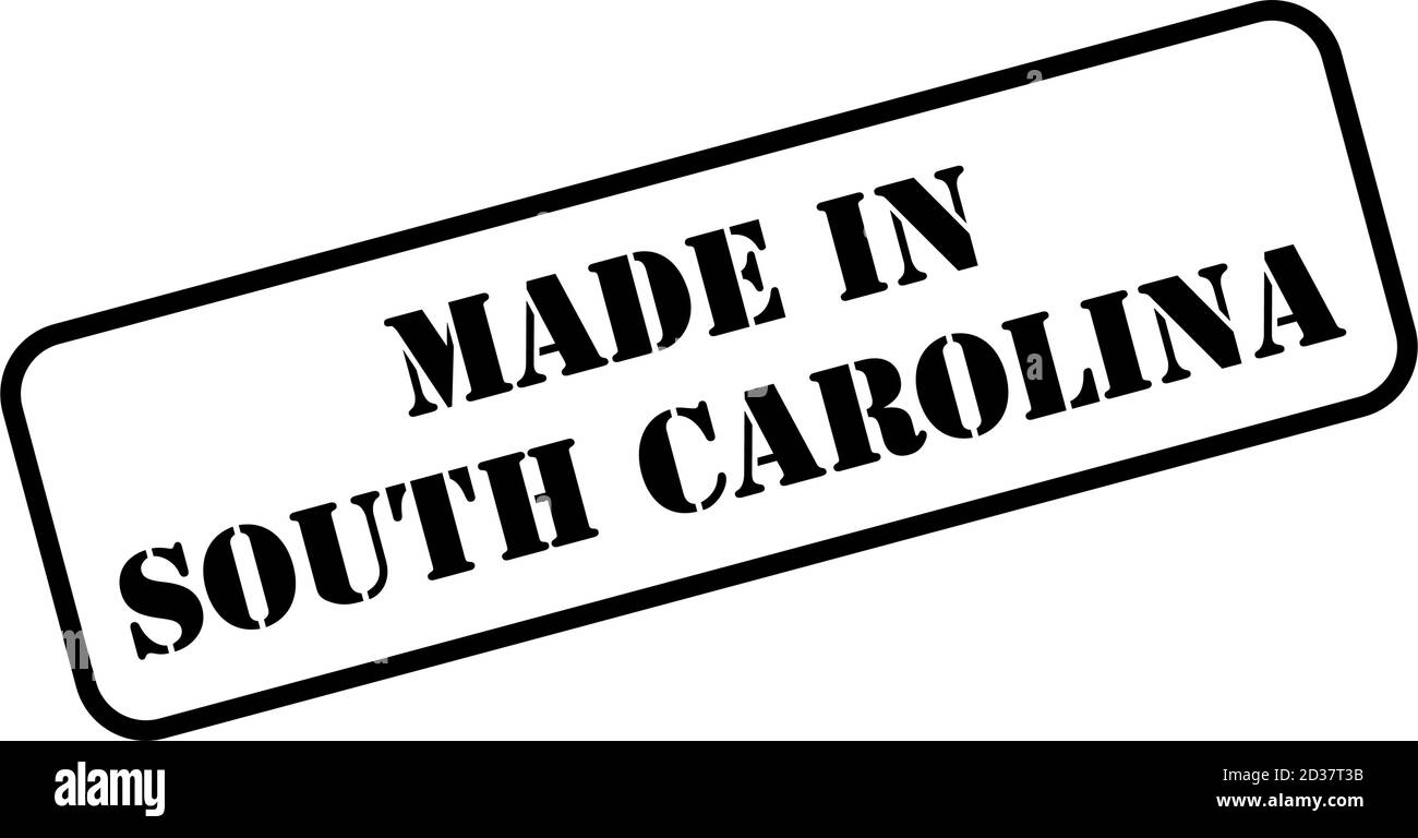 Made in South Carolina state sign in rubber stamp style vector Stock