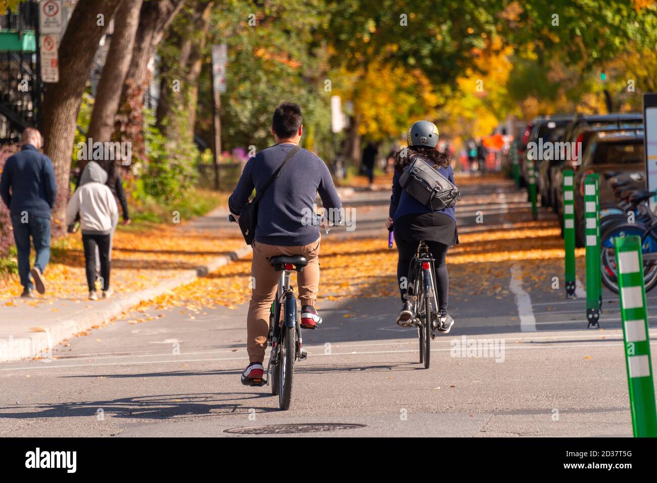 two people riding bike