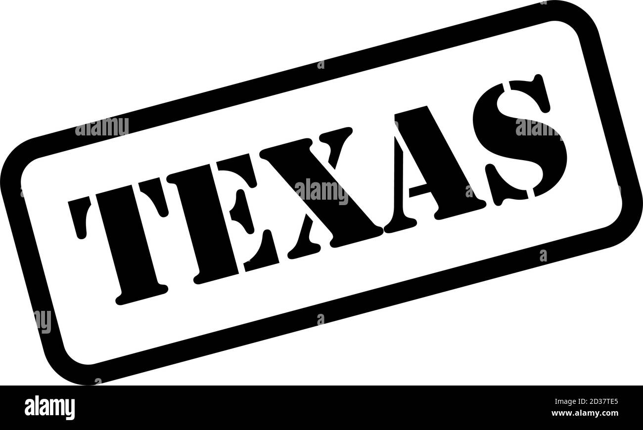 Texas sign in stamp style vector Stock Vector