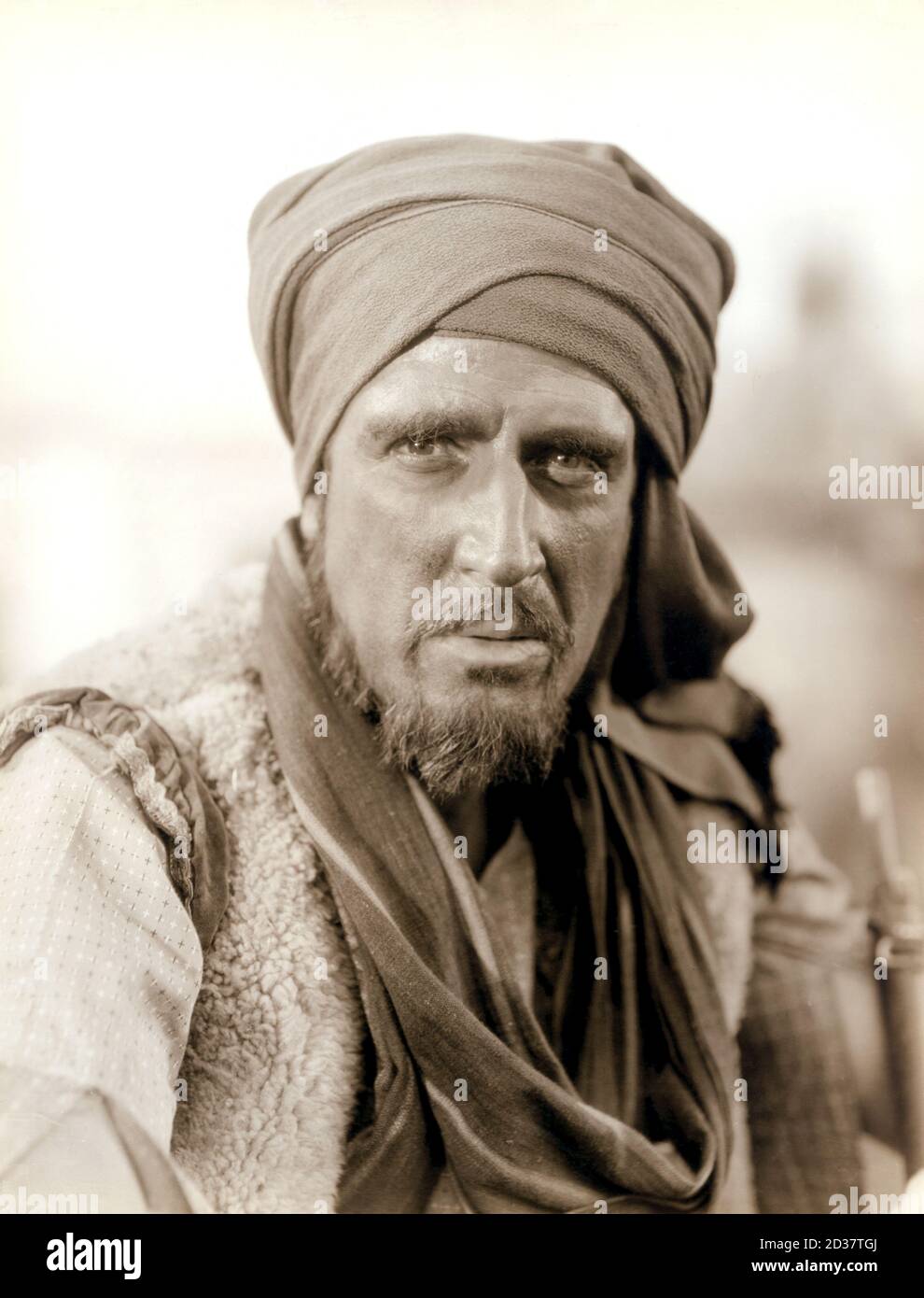 C. Aubrey Smith, on-set of the Film, "Son of India", MGM, 1931 Stock Photo