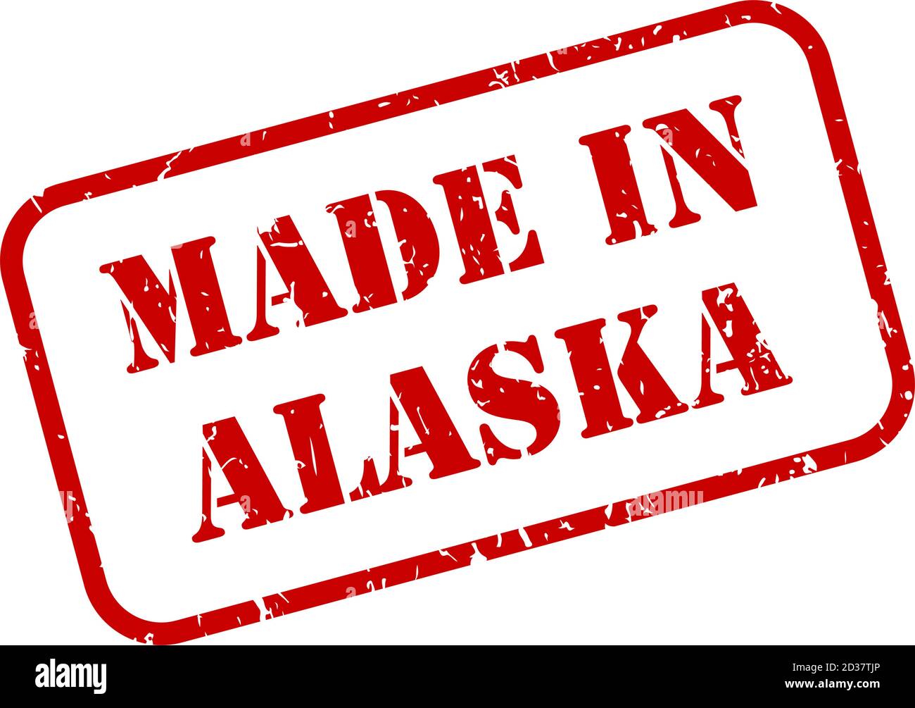 Made in Alaska state sign in rubber stamp style vector Stock Vector